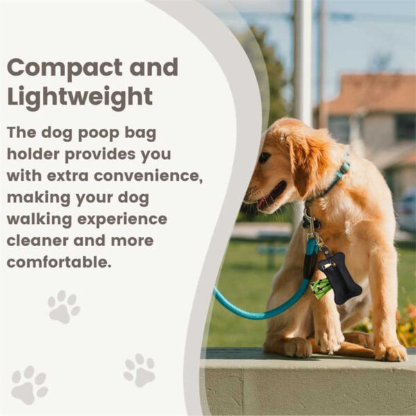 dog poop bag holder for leash