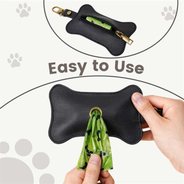 poop bag holder for leash