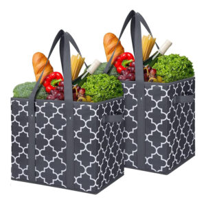 reusable canvas grocery bags