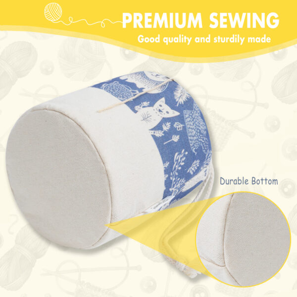 Yarn Bag, Small Knitting Bag Cartoon Yarn Storage Bag - TOGRTRUE - 图片 5