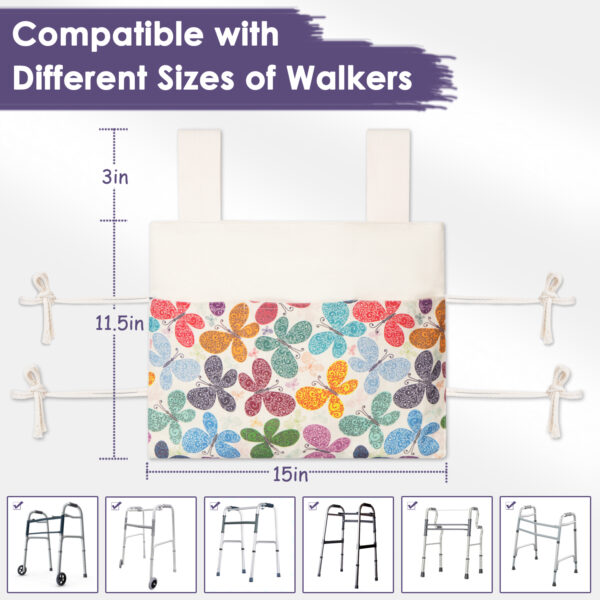 TOGETRUE Walker Bag, Handy Walker Basket with Water Cup Holder - 图片 2