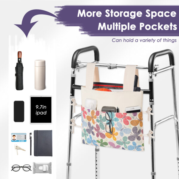TOGETRUE Walker Bag, Handy Walker Basket with Water Cup Holder - 图片 4