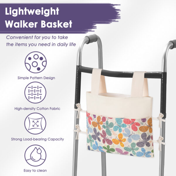 TOGETRUE Walker Bag, Handy Walker Basket with Water Cup Holder - 图片 6