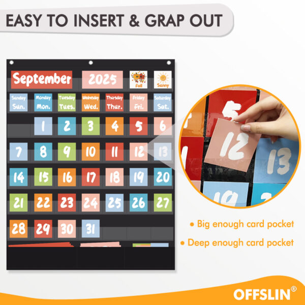 classroom calendar pocket chart